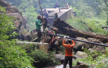 TMMD ke-121 Persembahkan Kemerdekaan, Bangun Perisai Sumber Air Bersih di Desa Kalianan