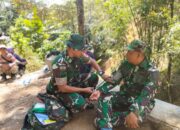 Pastikan Kondisi Sehat, Keslap TMMD 126 Desa Petungsinarang Cek Kesehatan Personel Satgas