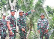 Dansatgas TMMD 126 Kodim Pacitan Dampingi Tim Wasev Tinjau Lokasi TMMD Desa Petungsinarang