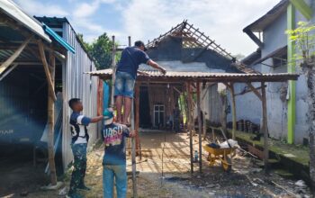 TMMD 128 Hadirkan Perubahan, Atap Rumah Tulus Dibongkar
