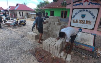 Ratusan Kubik Bata Ringan Sudah Berada di Lokasi
