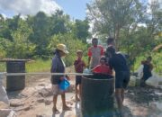 Air Bersih Mengalir di Moain, Hasil Kerja Keras Satgas TMMD Ke-128
