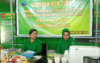 TMMD Pulau Moa Tidak Hanya Membangun Infrastruktur, Tapi Juga SDM Daerah Setempat