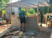 Satgas TMMD Ke-128 Percantik Rumah Ibu Naomi di Desa Moain
