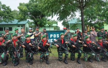 Danrem Bersama Dandim Pulau Moa Tinjau Pos Perbatasan di Ilwaki