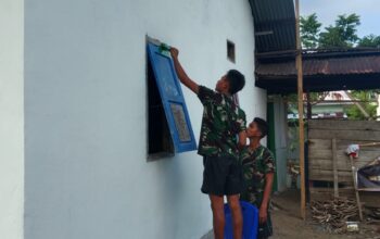 Satgas TMMD Pulau Moa Maksimalkan Pengerjaan RTLH Warga