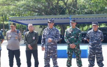 Dandim Pacitan Hadiri Latihan Penanggulangan Bencana Alam di Pantai Pancer Door